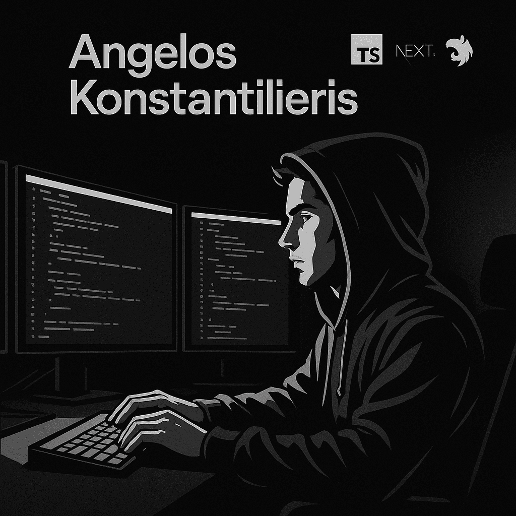 Night coding setup illustration
